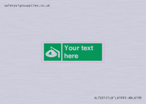 Custom sign Safe condition Davit-launched liferaft